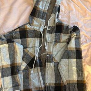 Altar'd State Striped Hooded Jacket